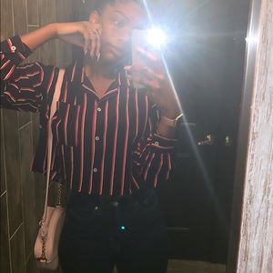 Red & Blue Stripped Shirt